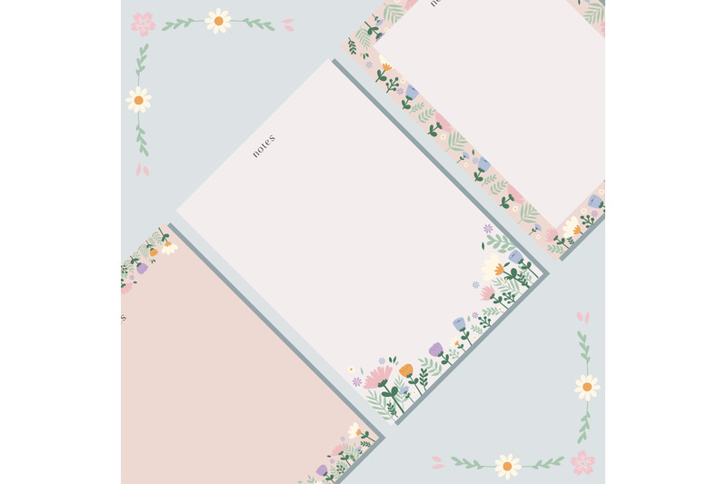 spring-cute-letters-and-notes-template