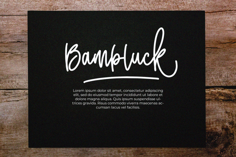 bambluck-monoline-script-font
