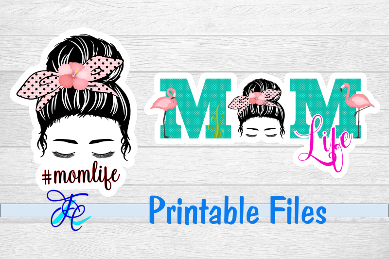 mom-life-flamingo-stickers