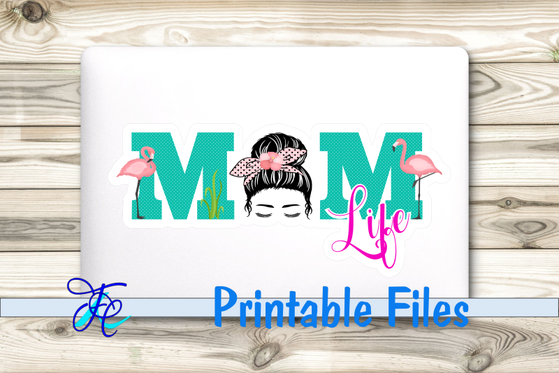 mom-life-flamingo-stickers