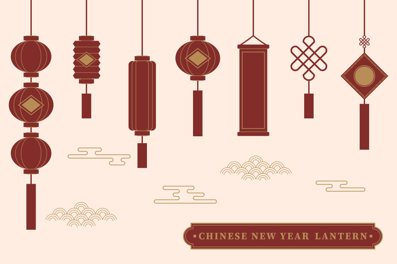 chinese-new-year-lantern-clip-art-set