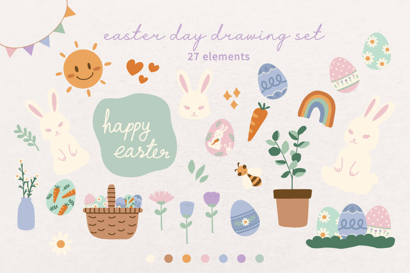 cute-easter-holiday-drawing-clip-art-set
