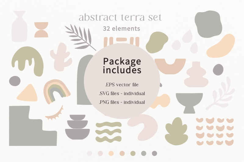 modern-abstract-terra-shapes-clip-art