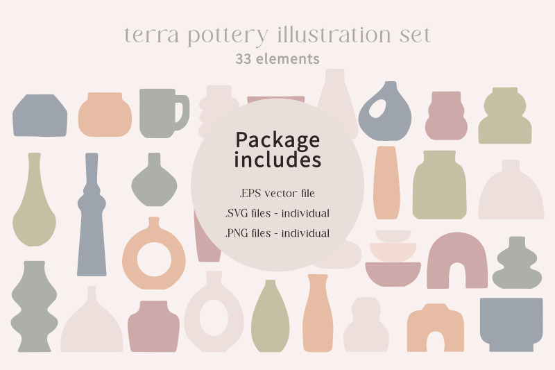 modern-boho-pottery-illustration-element