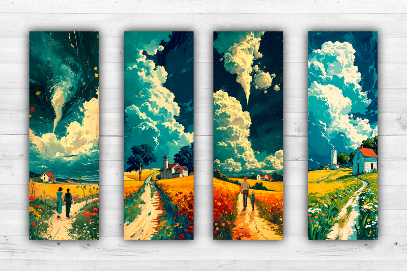 anime-landscape-bookmarks-printable-2x6-inch