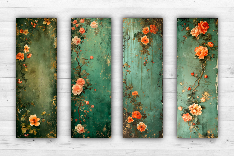 flowers-bookmarks-printable-2x6-inch