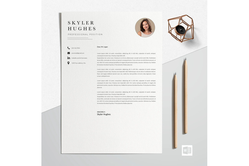 resume-template-cv-template-skyler-hughes