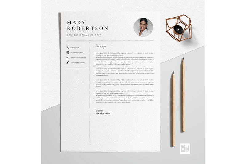resume-template-cv-template-mary-robertson