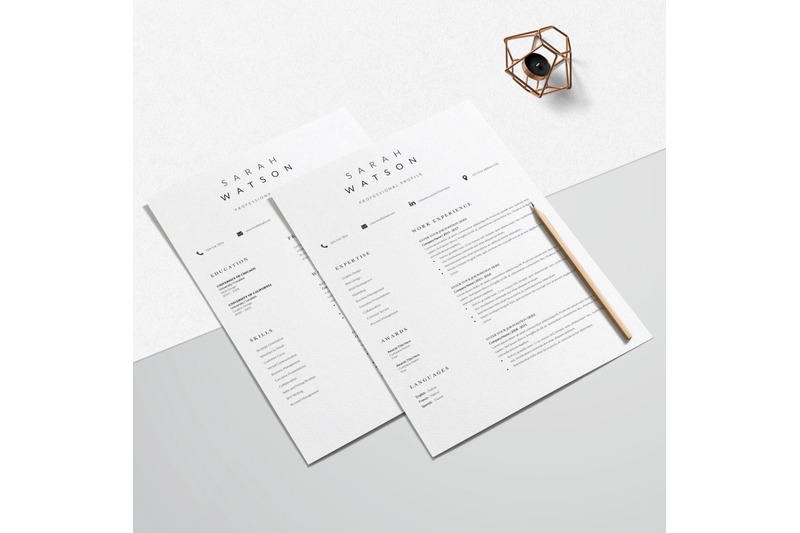 resume-template-cv-template-sarah-watson