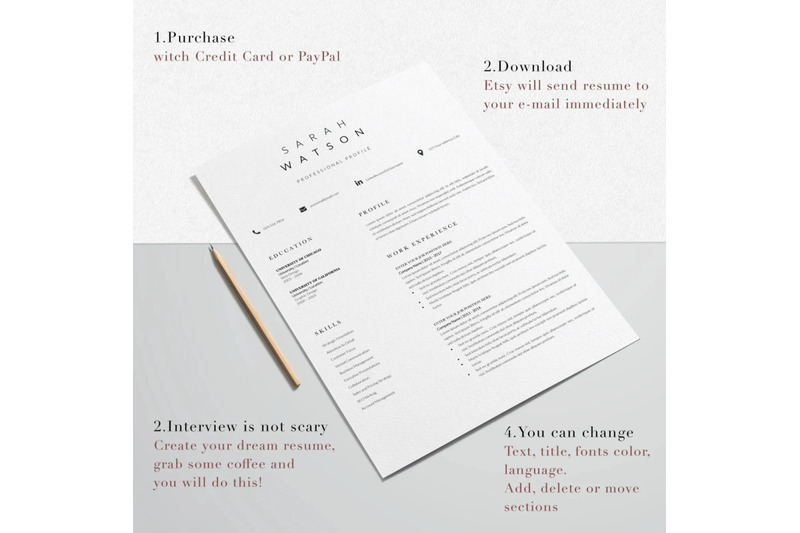 resume-template-cv-template-sarah-watson