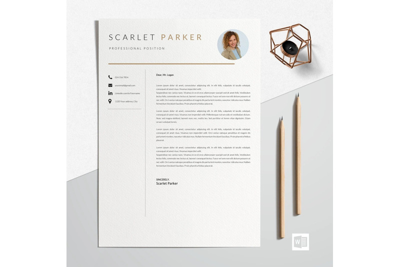 resume-template-cv-template-scarlet-parker