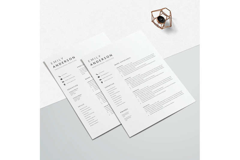 resume-template-cv-template-emily-anderson