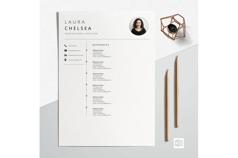 resume-template-cv-template-laura-chelsea