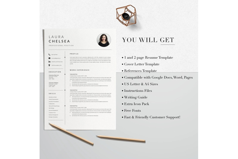resume-template-cv-template-laura-chelsea