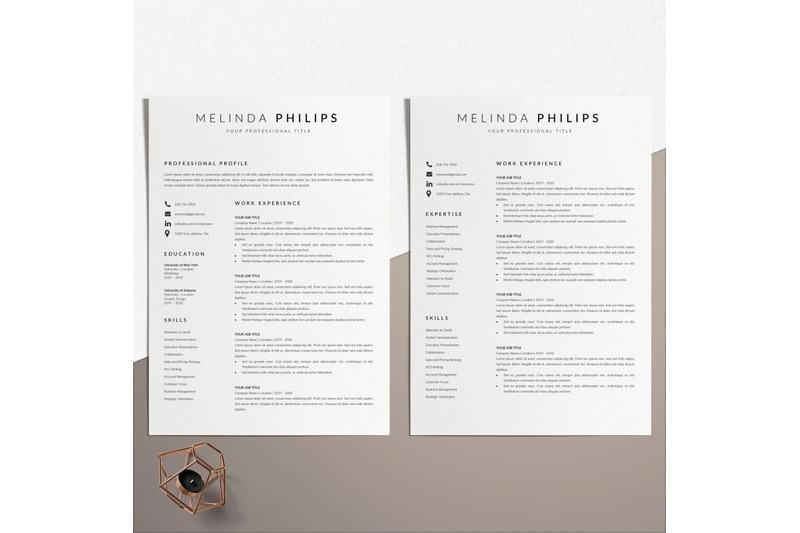 resume-template-cv-template-melinda-philips