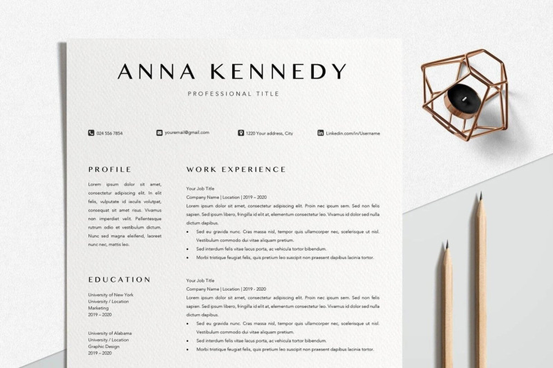resume-template-cv-template-anna-kennedy