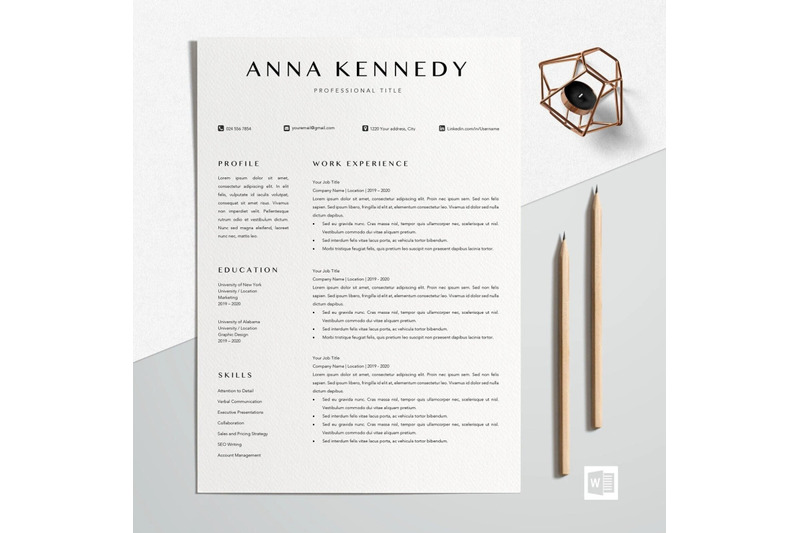 resume-template-cv-template-anna-kennedy