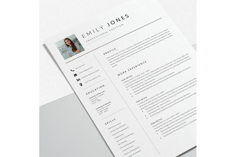 resume-template-cv-template-emily-jones