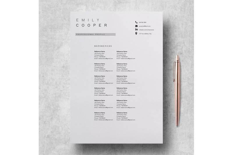 resume-template-cv-template-emily-cooper