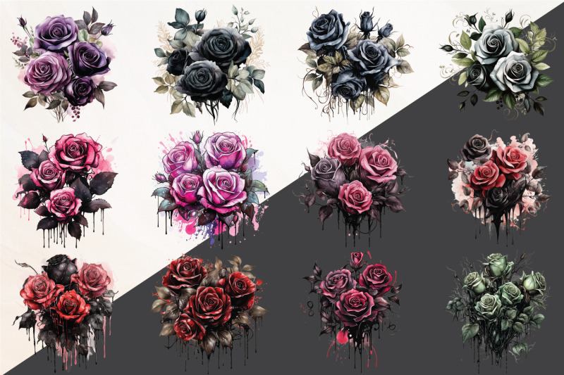 dark-roses-watercolor-clipart-39-high-quality-png-files
