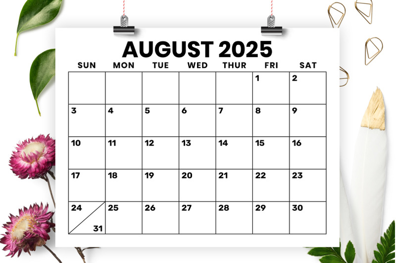 2025-8-5-x-11-inch-large-number-calendar-template