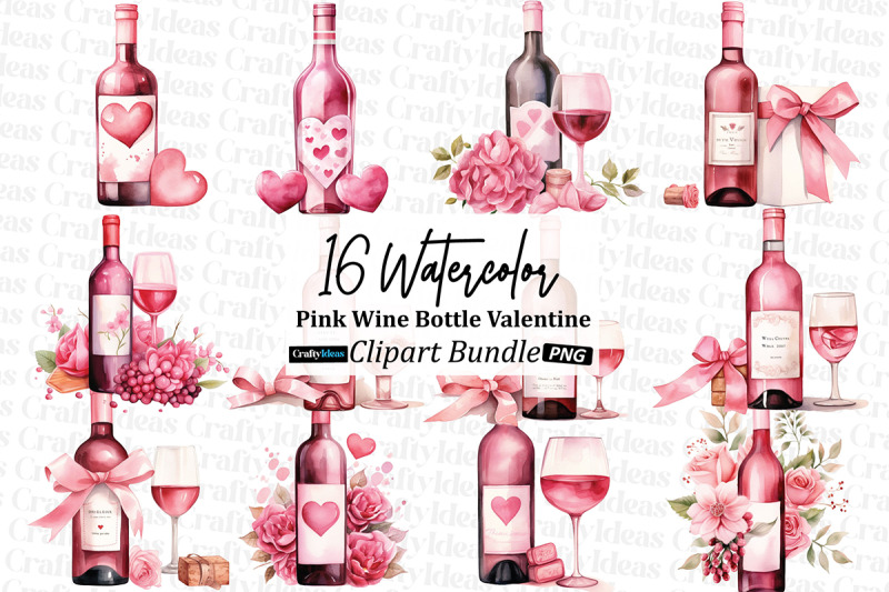 pink-wine-bottle-valentine-clipart