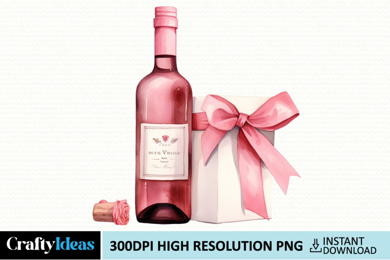pink-wine-bottle-valentine-clipart
