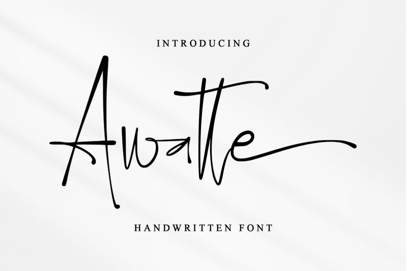 awatte-handwritten-font