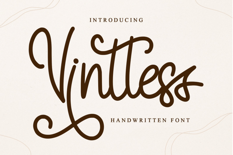 vintless-handwritten-font