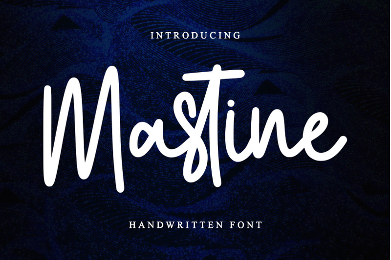 mastine-handwritten-font