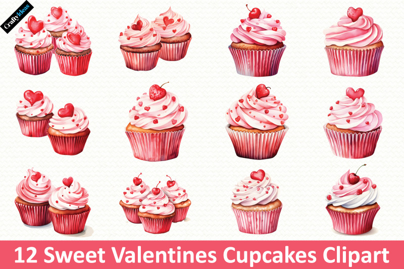sweet-valentines-cupcakes-clipart-bundle