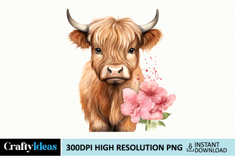 valentines-highland-cow-clipart-bundle