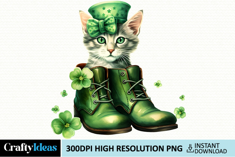cat-shoes-for-st-patrick-039-s-day-clipart