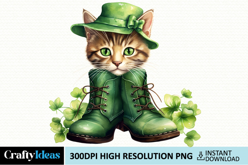 cat-shoes-for-st-patrick-039-s-day-clipart