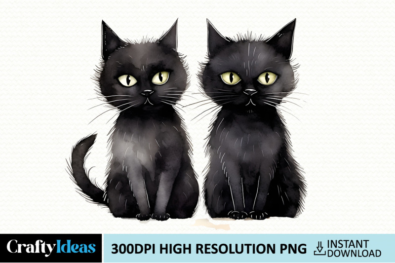 couple-whimsical-black-cat-clipart