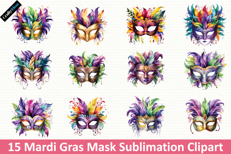 mardi-gras-mask-sublimation-clipart