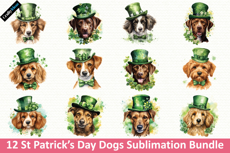 st-patricks-day-dogs-sublimation-bundle