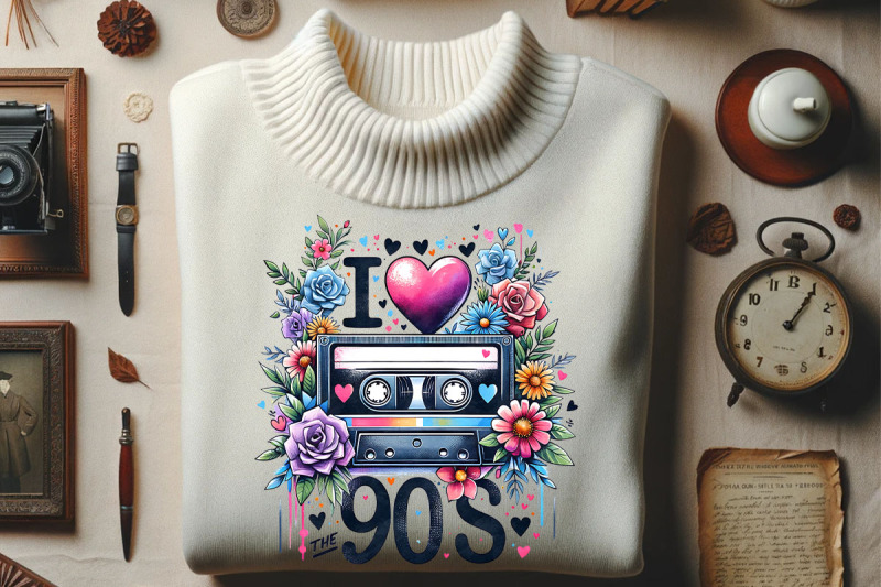 i-love-90s-colorful-van-design