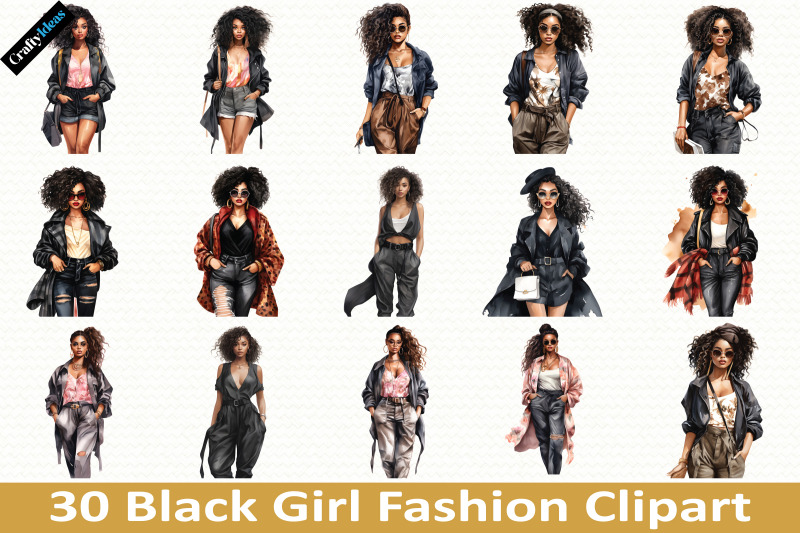 black-girl-fashion-clipart