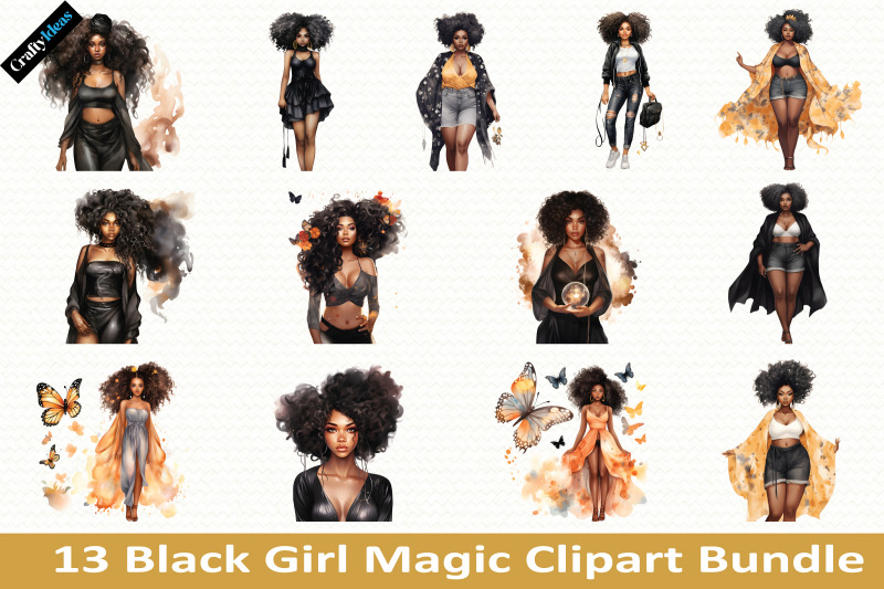 black-girl-magic-clipart-bundle
