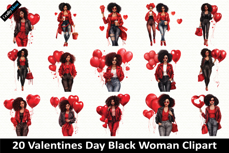 valentines-day-black-woman-clipart
