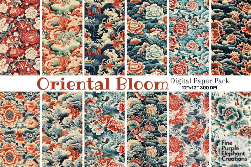 chinese-abstract-florals-digital-paper-asian-lunar-new-year-pattern