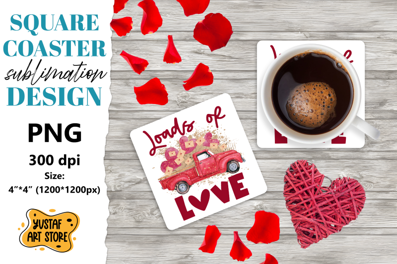 valentine-coaster-sublimation-valentine-truck-square-coaster