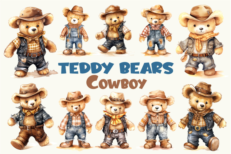 teddy-bear-cowboy-watercolor