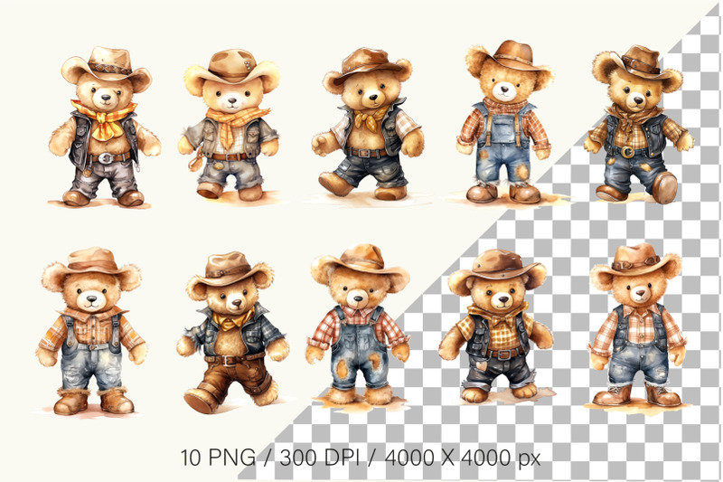 teddy-bear-cowboy-watercolor