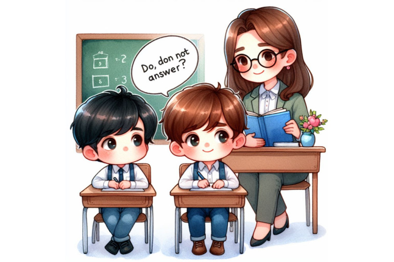 cute-teacher-talking-with-student