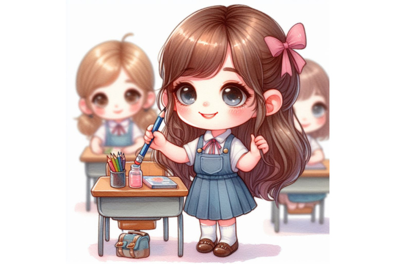 cute-girl-student-giving-for-friend