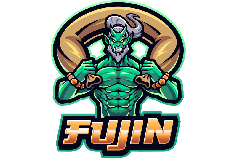 fujin-esport-mascot-logo-design