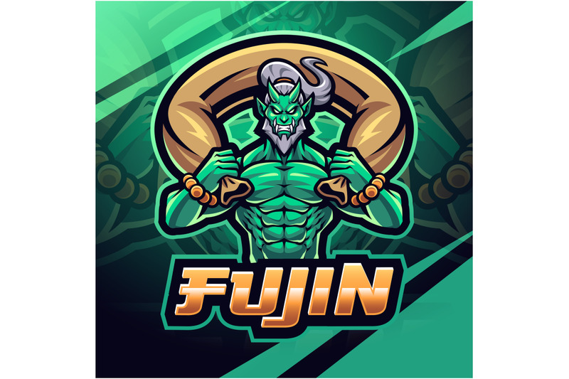 fujin-esport-mascot-logo-design