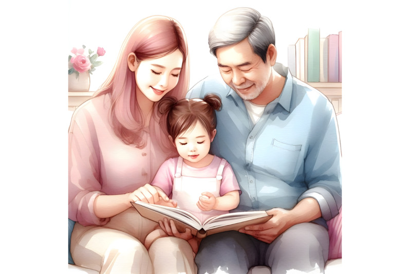 family-reading-a-book